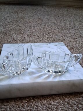 Heisey Vintage Creamer And Sugar Serving Set Excellent Condition